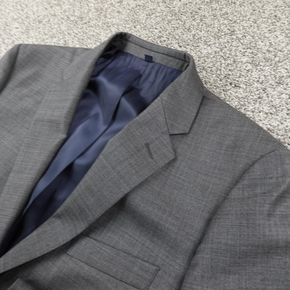 NEW J Crew Blazer Mens 42L Gray Wool Thompson Two Button Suit Jacket Sport Coat